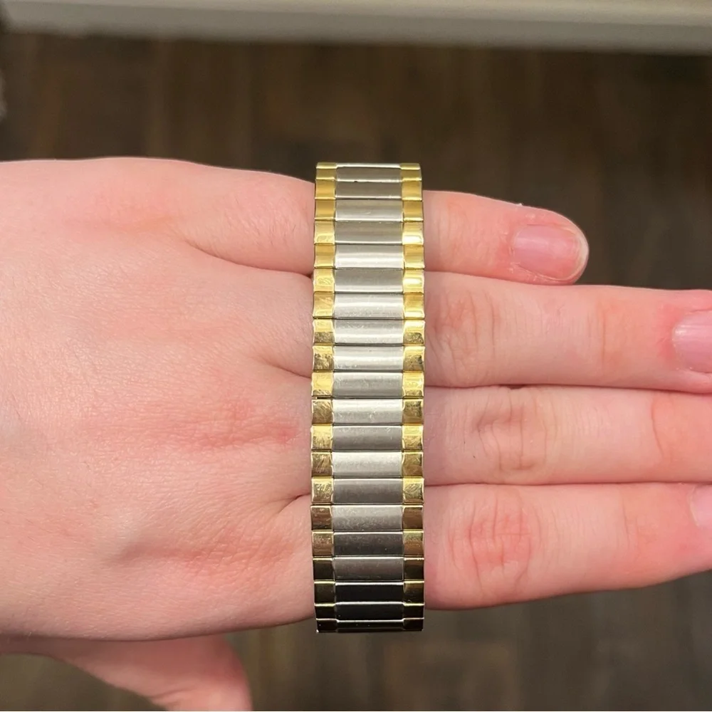 vintage Lorus Gold and Silver Mickey Mouse Watch